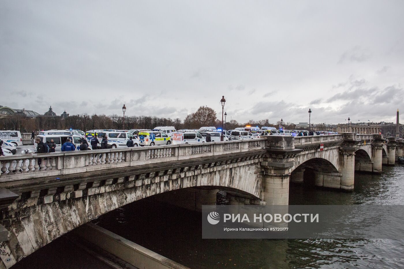 Забастовка работников скорой помощи в Париже