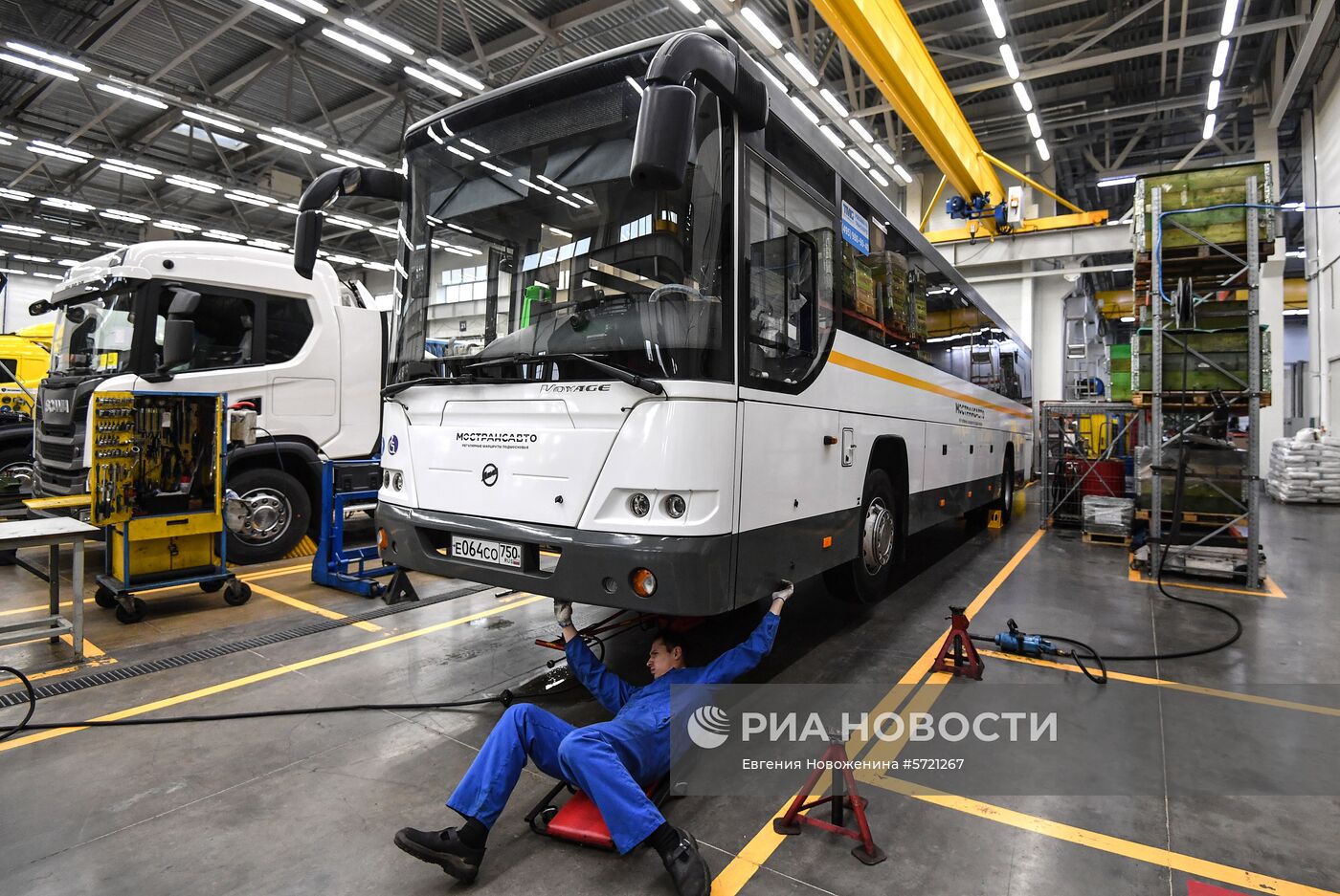 Обслуживание автобусов Мострансавто в сервисном центре "Скания"