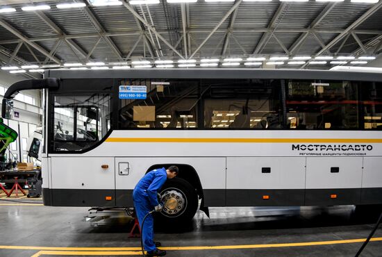 Обслуживание автобусов Мострансавто в сервисном центре "Скания"