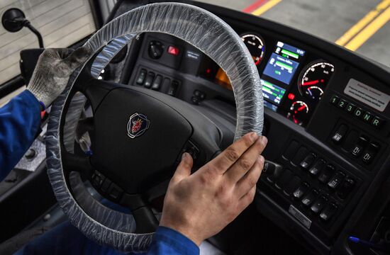 Обслуживание автобусов Мострансавто в сервисном центре "Скания"