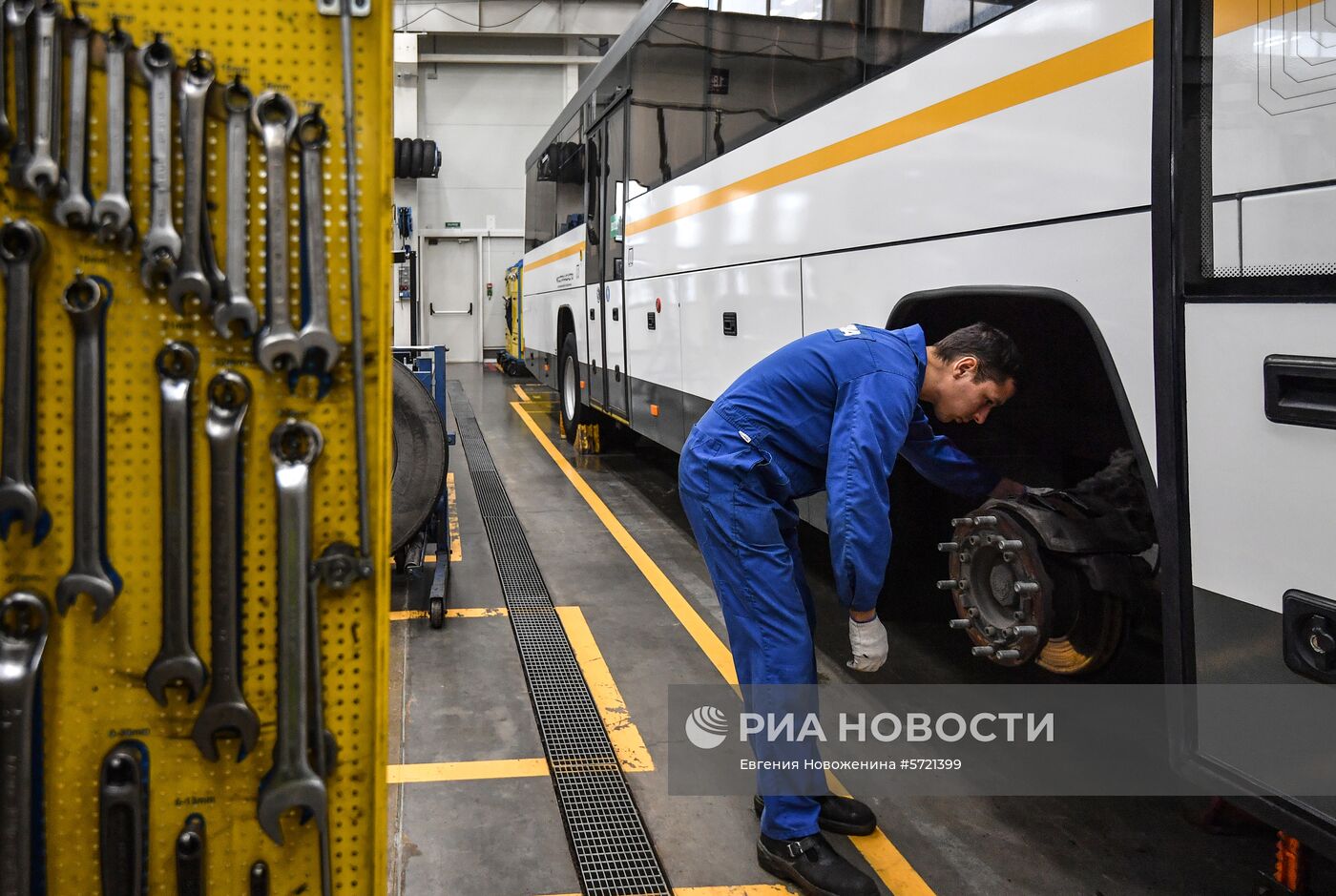 Обслуживание автобусов Мострансавто в сервисном центре "Скания"