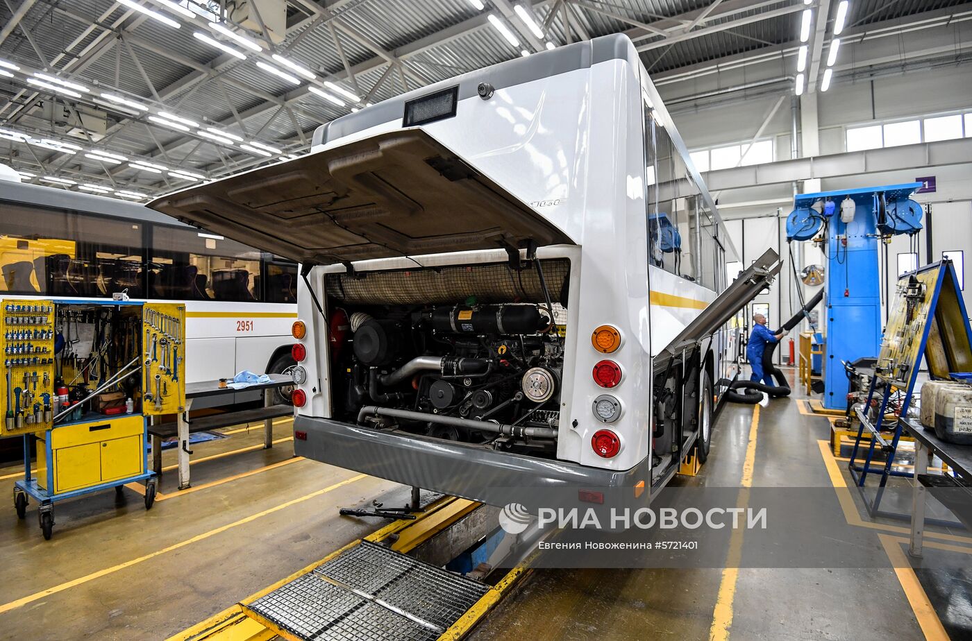 Обслуживание автобусов Мострансавто в сервисном центре "Скания"