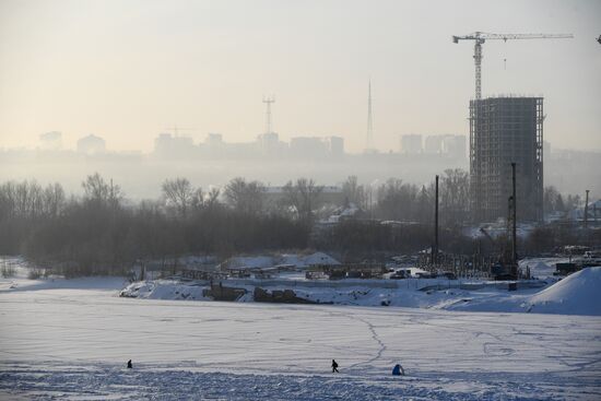 Морозы в Новосибирске