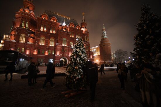 Украшение Москвы к Новому году