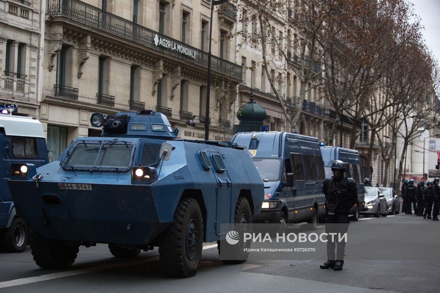 Акция протеста автомобилистов в Париже