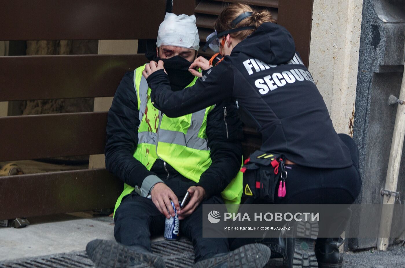 Акция протеста автомобилистов в Париже