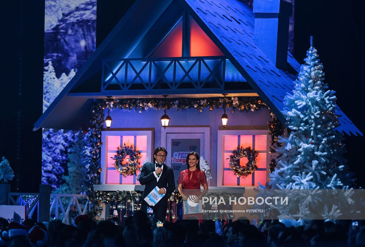 Съемки праздничной передачи "Русское Рождество"