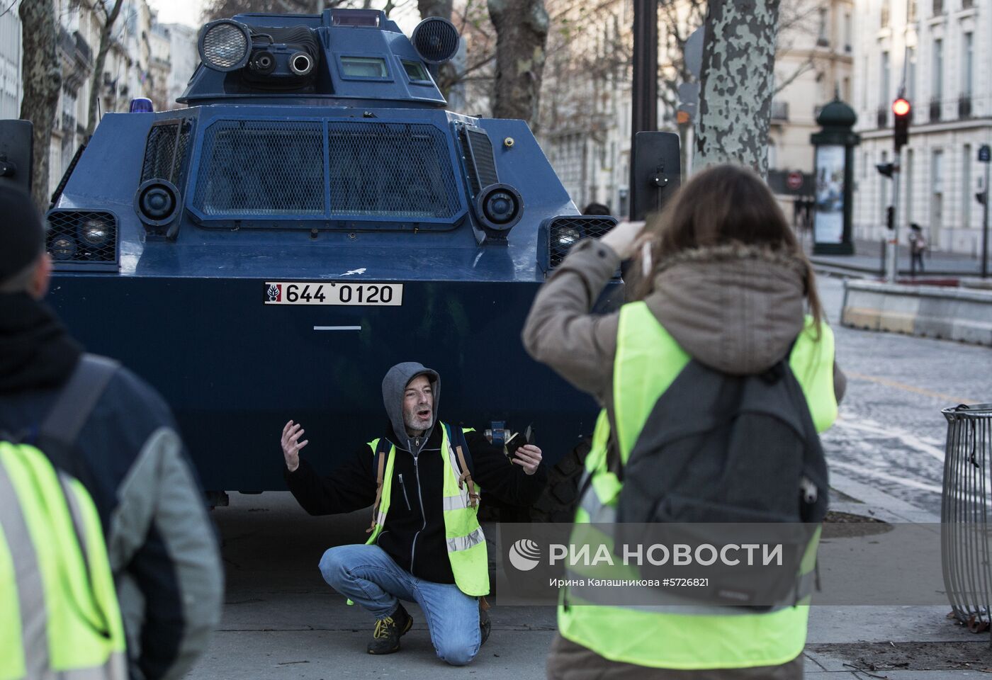 Акция протеста автомобилистов в Париже