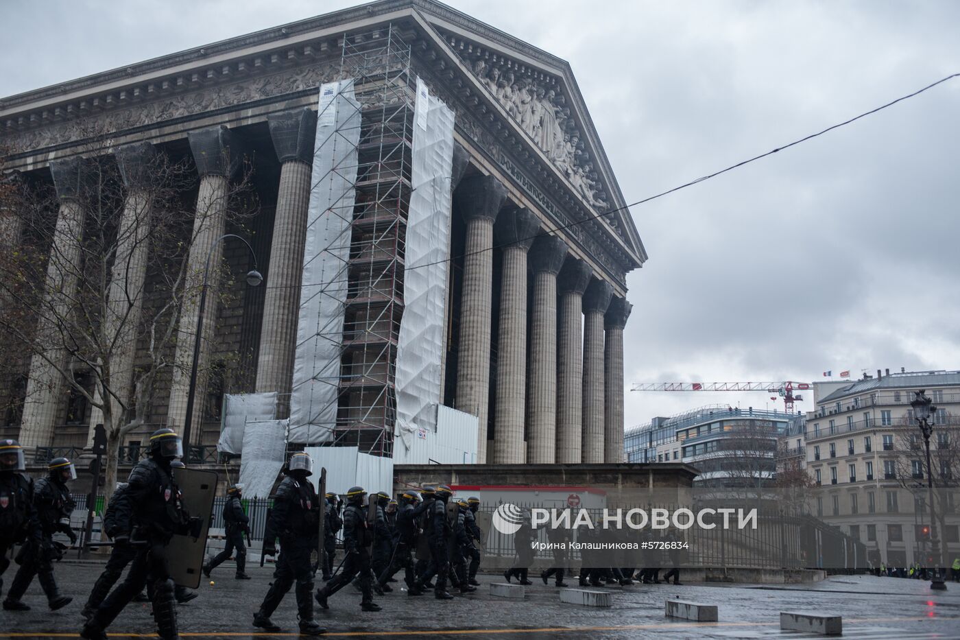 Акция протеста автомобилистов в Париже