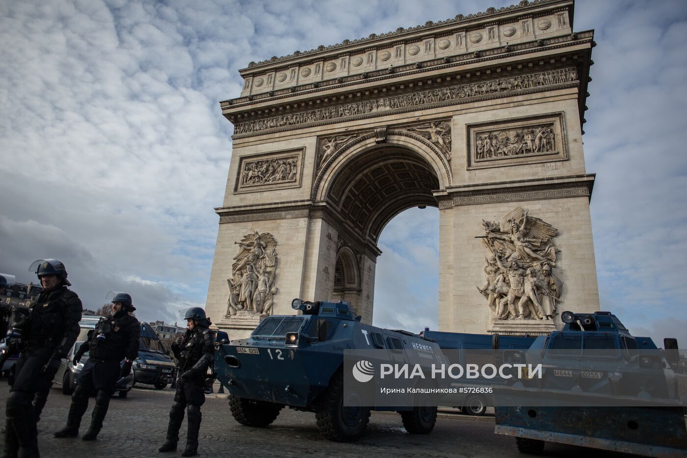 Акция протеста автомобилистов в Париже