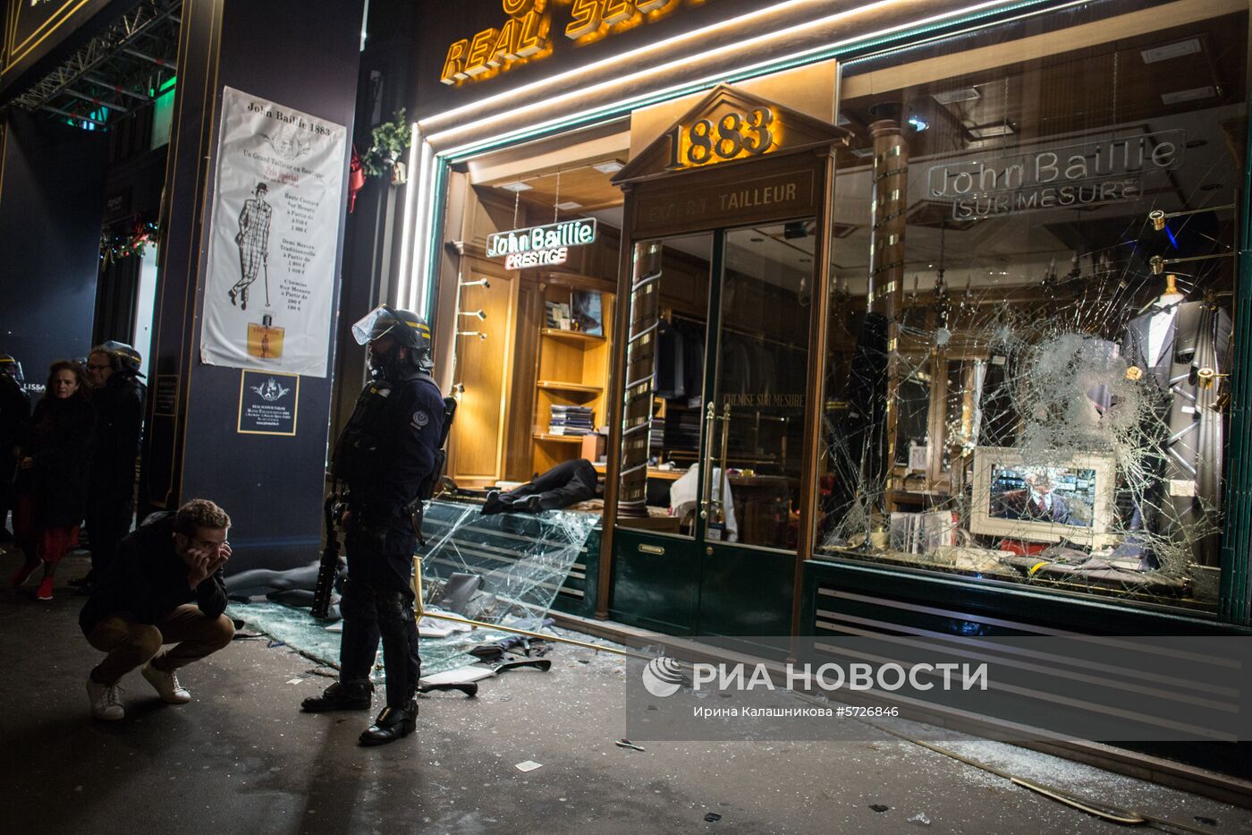 Акция протеста автомобилистов в Париже