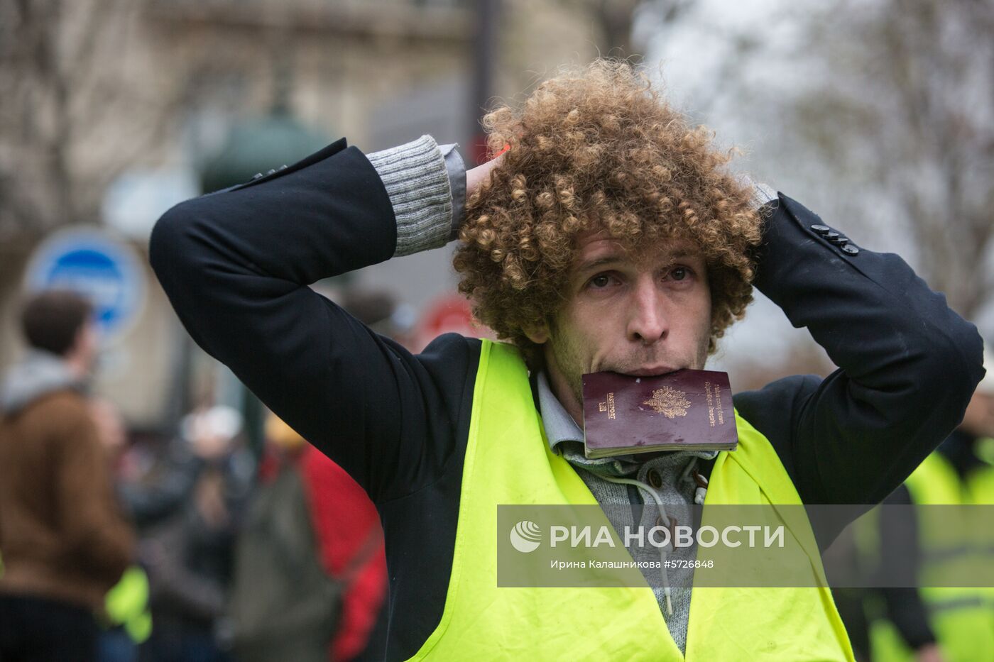 Акция протеста автомобилистов в Париже