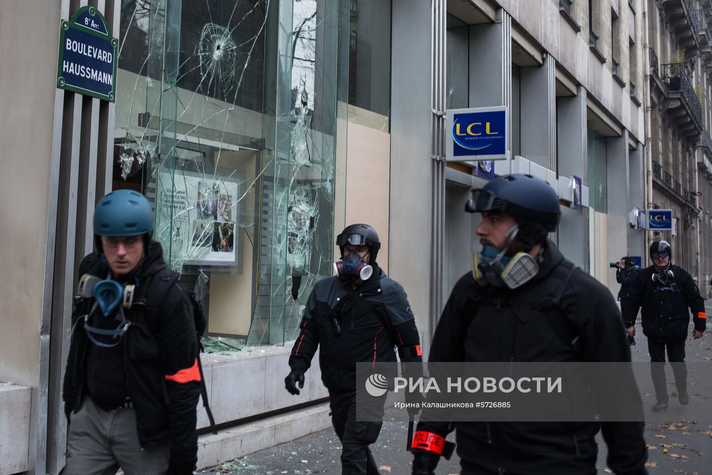 Акция протеста автомобилистов в Париже