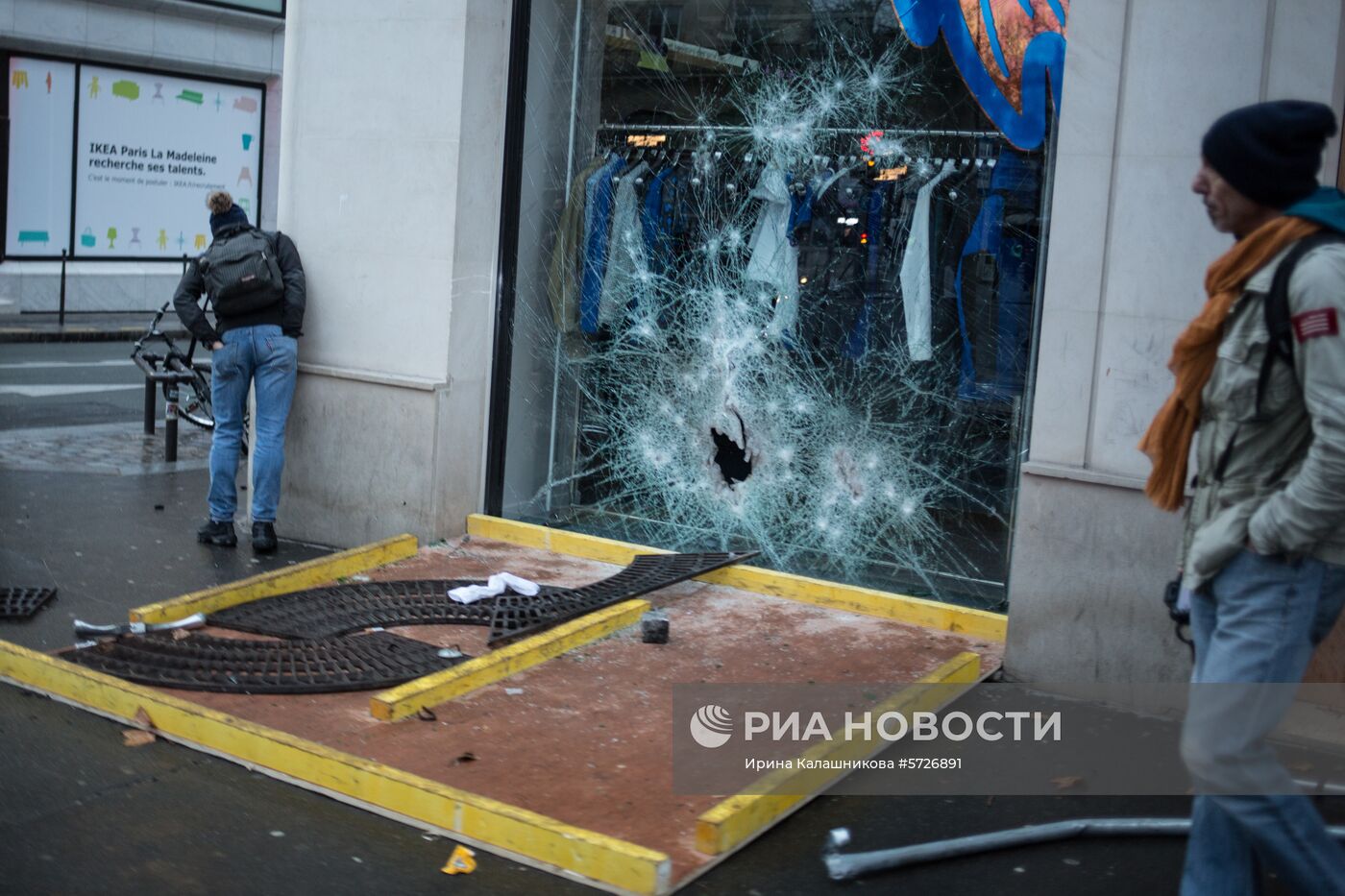 Акция протеста автомобилистов в Париже
