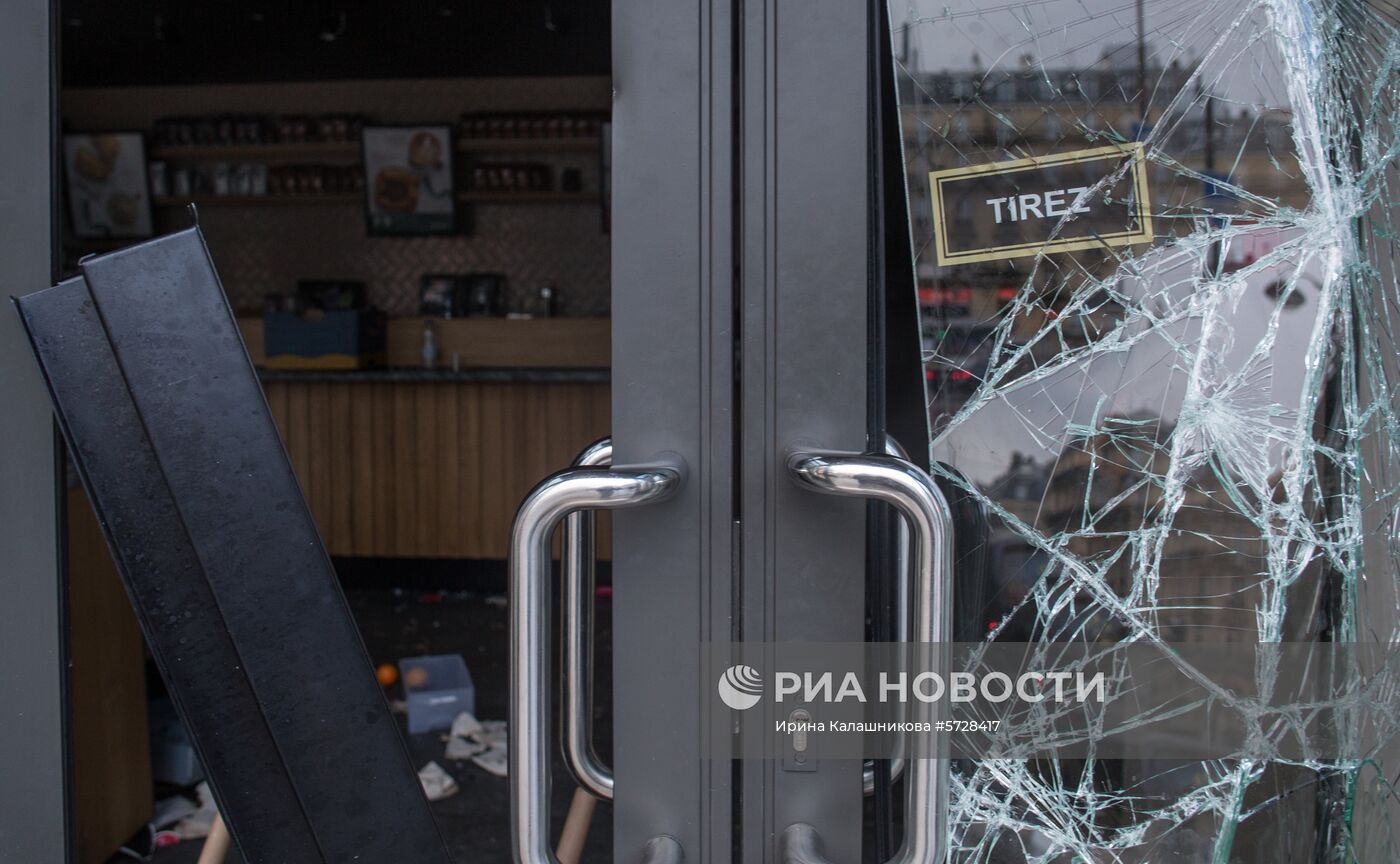 Последствия протестов в Париже