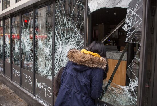 Последствия протестов в Париже 
