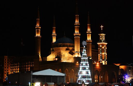 Рождественская ёлка в Бейруте