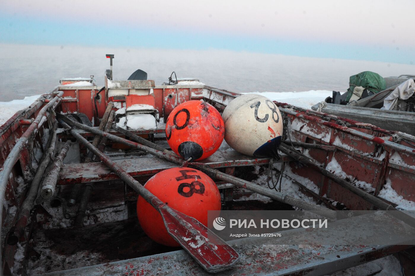 Зимняя охота на нерпу на Чукотке