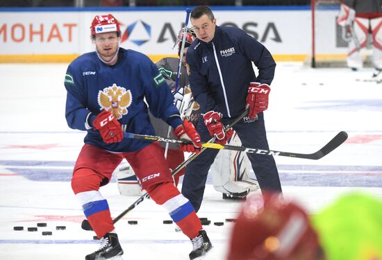 Хоккей. Тренировка сборной России