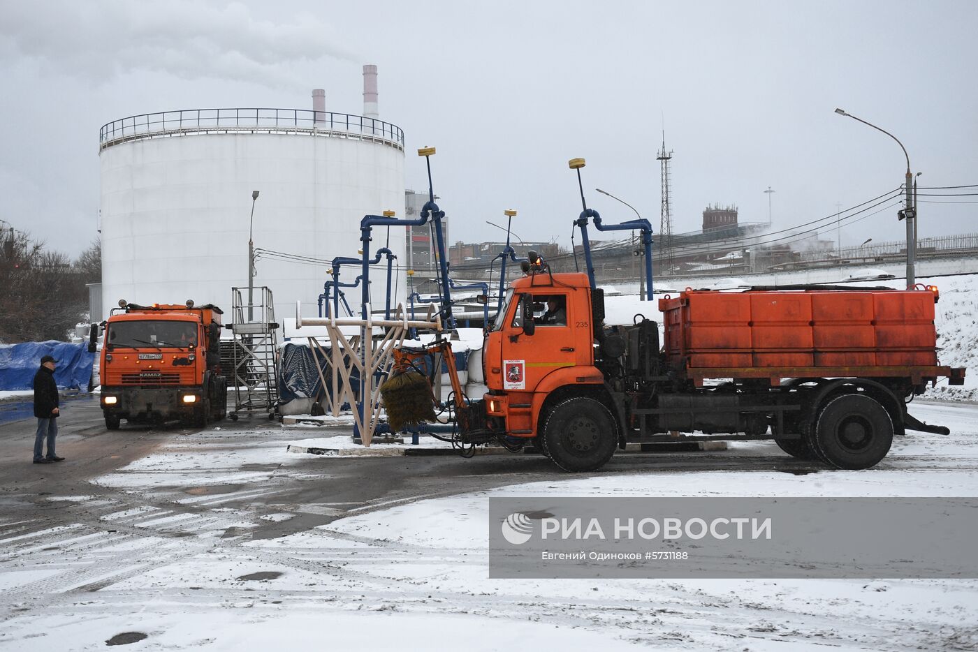 Склад противогололедных материалов в Москве