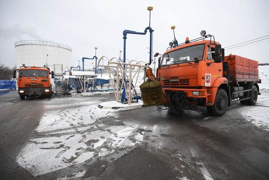 Склад противогололедных материалов в Москве