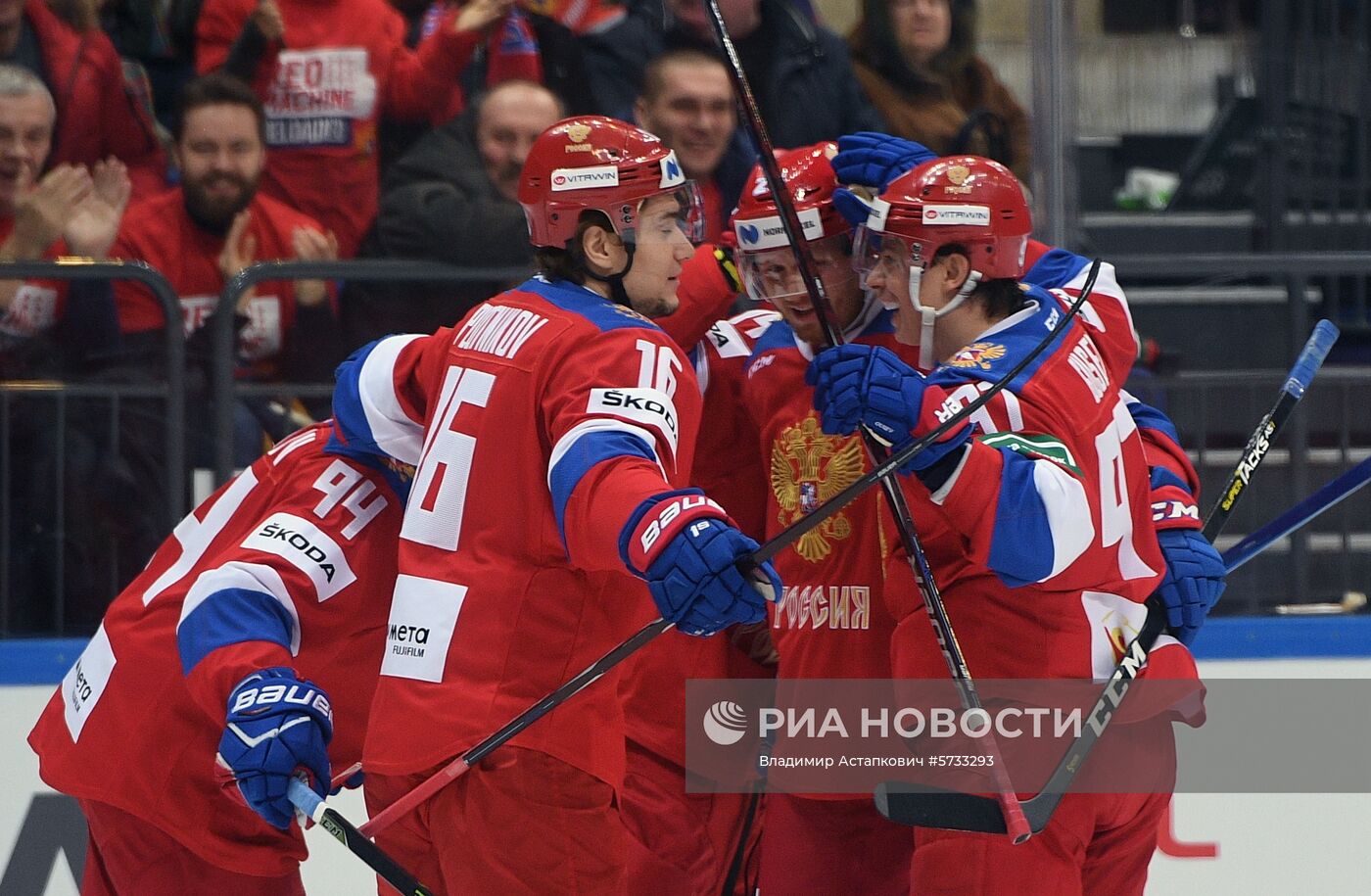 Хоккей. Кубок Первого канала. Матч Россия - Чехия