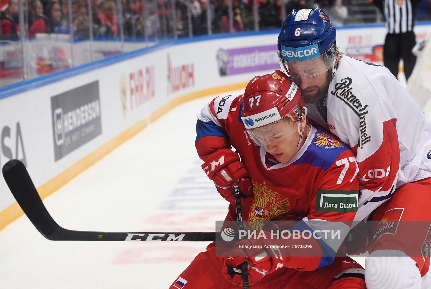Хоккей. Кубок Первого канала. Матч Россия - Чехия