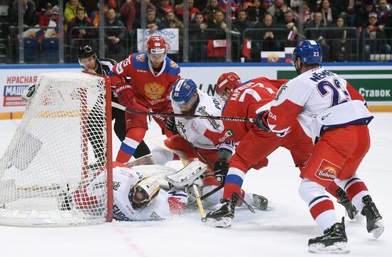 Хоккей. Кубок Первого канала. Матч Россия - Чехия
