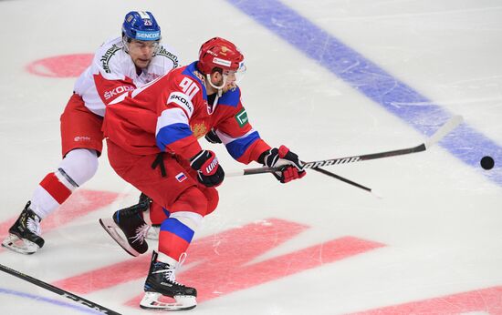 Хоккей. Кубок Первого канала. Матч Россия - Чехия