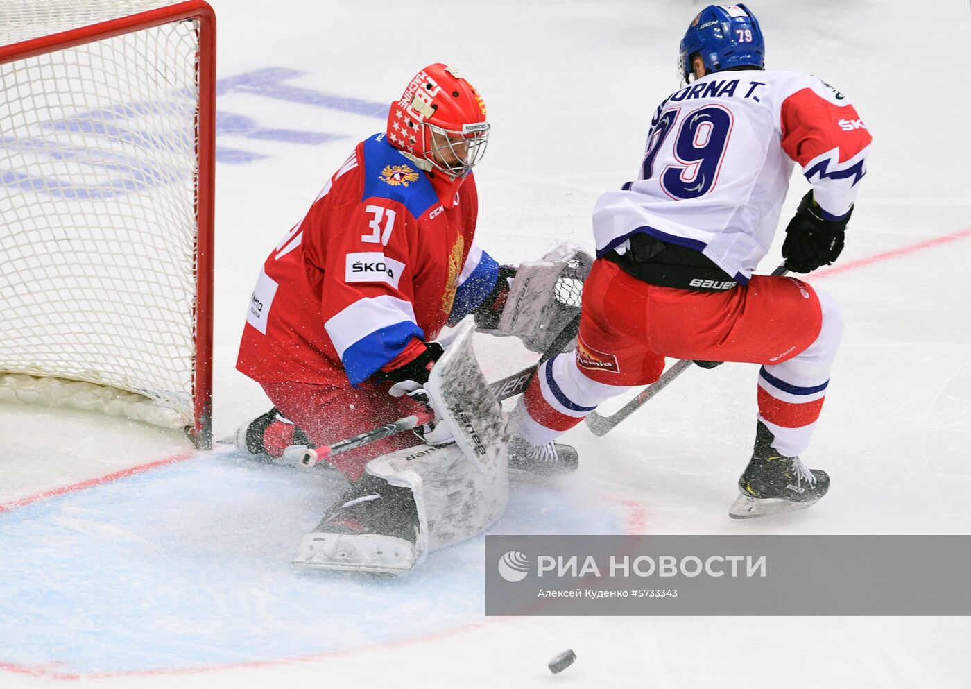 Хоккей. Кубок Первого канала. Матч Россия - Чехия