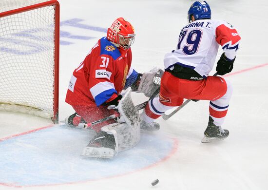 Хоккей. Кубок Первого канала. Матч Россия - Чехия