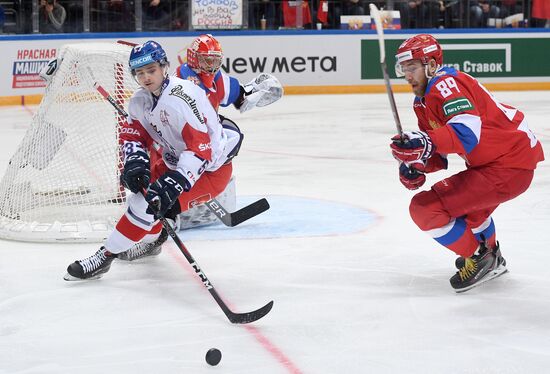 Хоккей. Кубок Первого канала. Матч Россия - Чехия