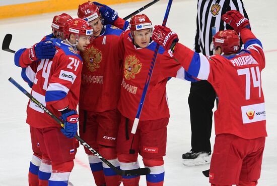 Хоккей. Кубок Первого канала. Матч Россия - Чехия