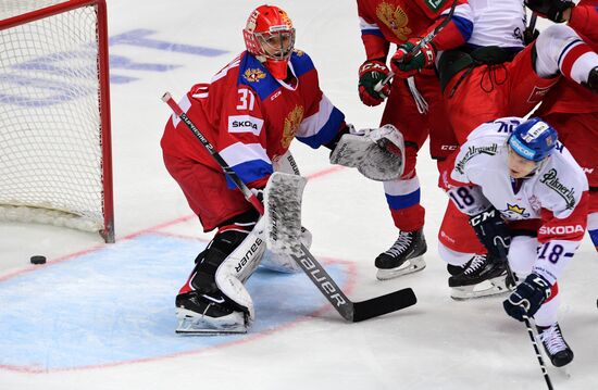 Хоккей. Кубок Первого канала. Матч Россия - Чехия