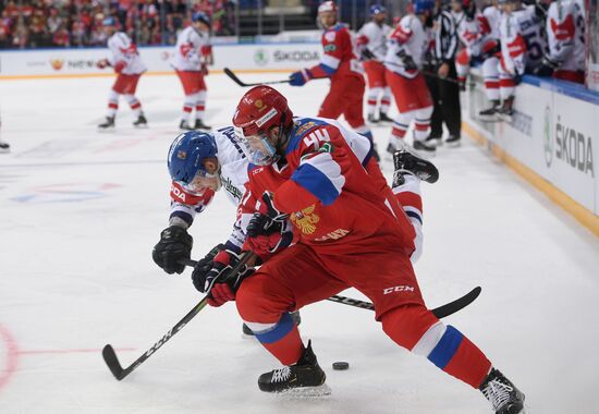 Хоккей. Кубок Первого канала. Матч Россия - Чехия