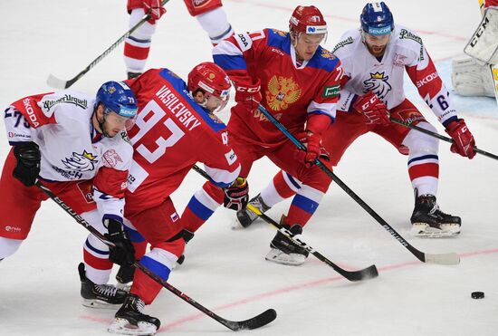 Хоккей. Кубок Первого канала. Матч Россия - Чехия