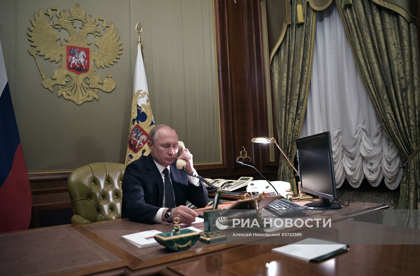 Рабочая поездка президента РФ В. Путина в Санкт-Петербург