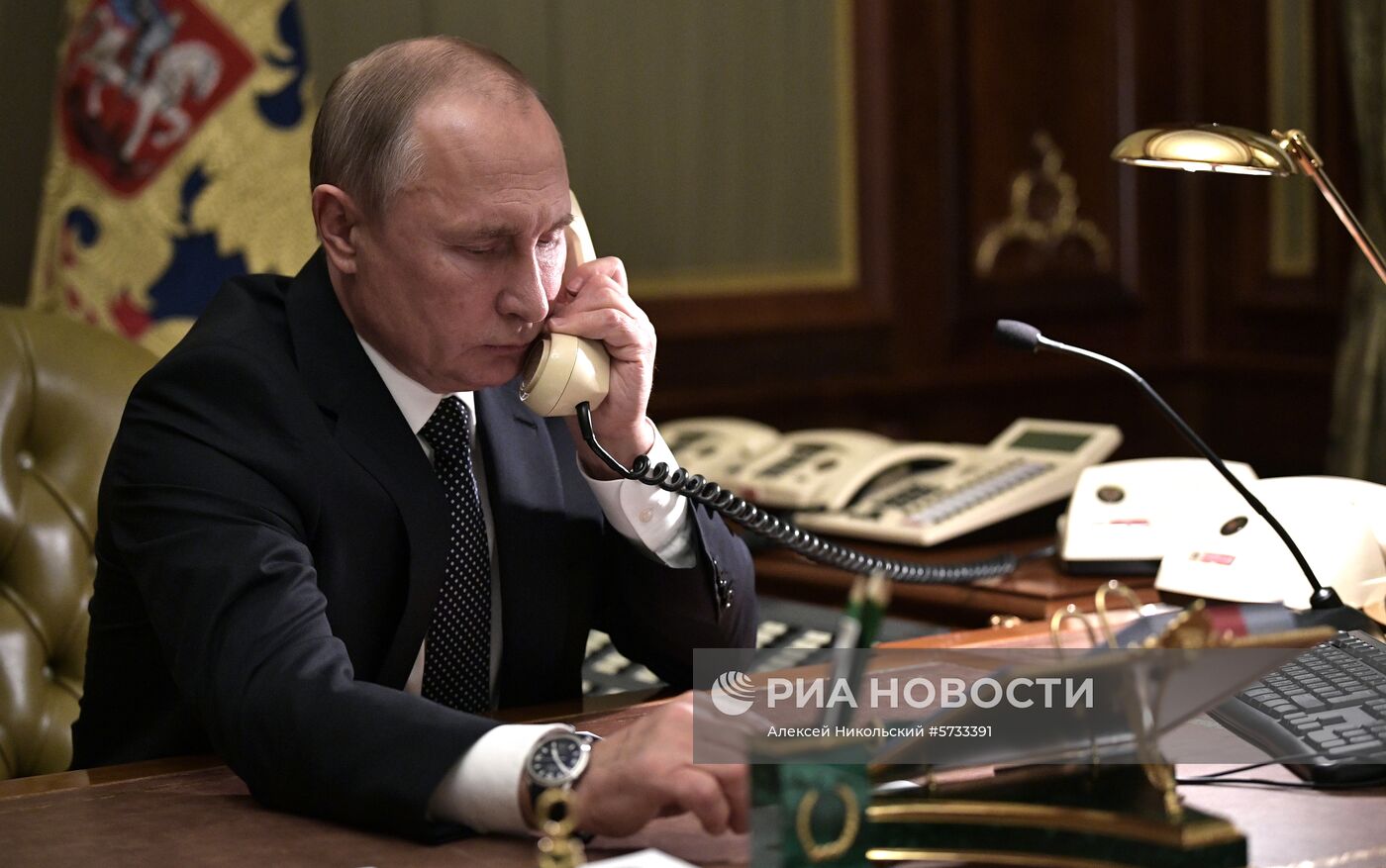 Рабочая поездка президента РФ В. Путина в Санкт-Петербург