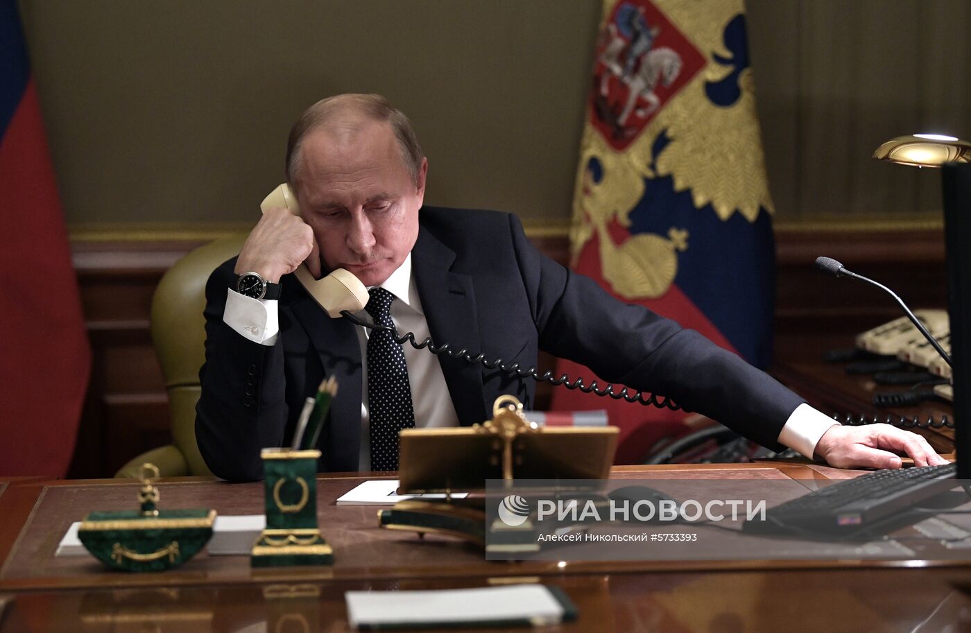 Рабочая поездка президента РФ В. Путина в Санкт-Петербург