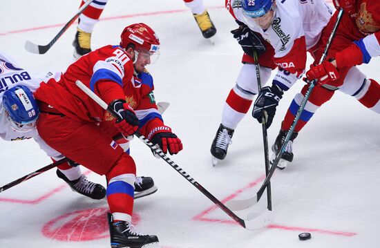 Хоккей. Кубок Первого канала. Матч Россия - Чехия