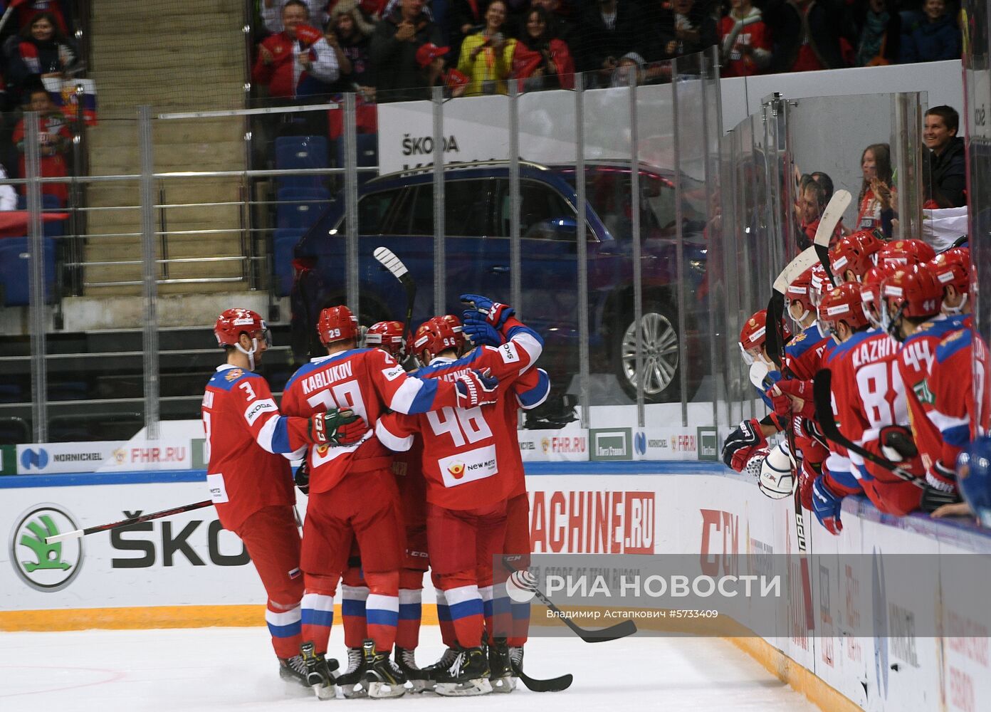 Хоккей. Кубок Первого канала. Матч Россия - Чехия