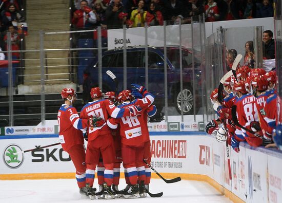 Хоккей. Кубок Первого канала. Матч Россия - Чехия