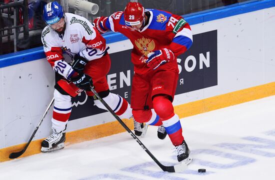 Хоккей. Кубок Первого канала. Матч Россия - Чехия