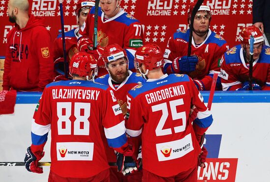 Хоккей. Кубок Первого канала. Матч Россия - Чехия