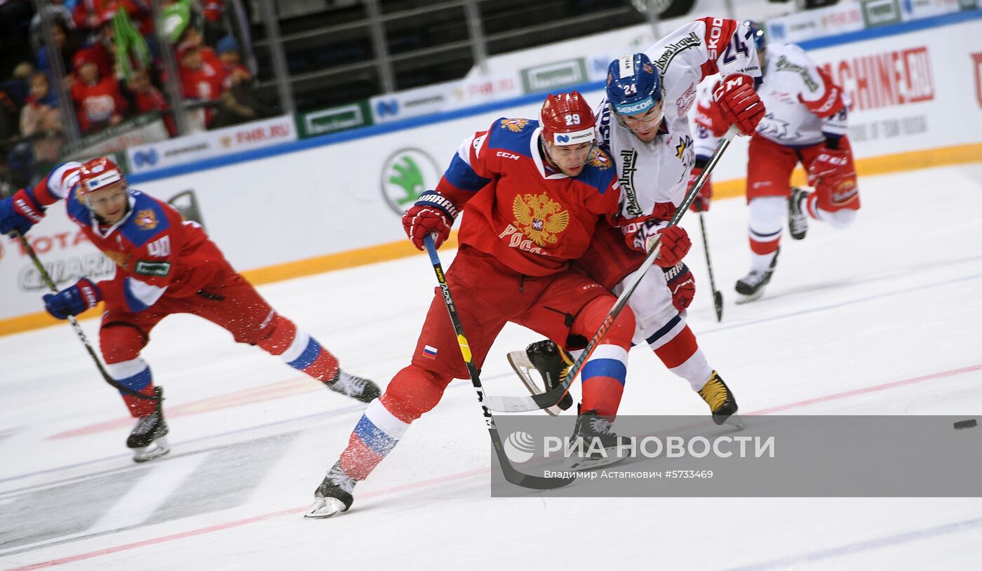 Хоккей. Кубок Первого канала. Матч Россия - Чехия
