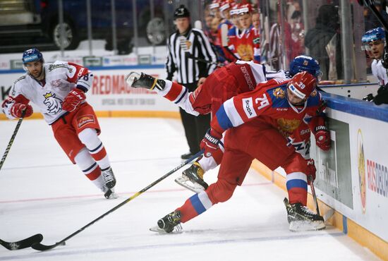 Хоккей. Кубок Первого канала. Матч Россия - Чехия