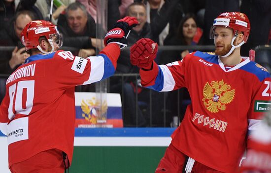 Хоккей. Кубок Первого канала. Матч Россия - Чехия