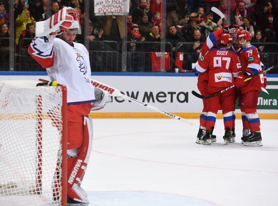Хоккей. Кубок Первого канала. Матч Россия - Чехия