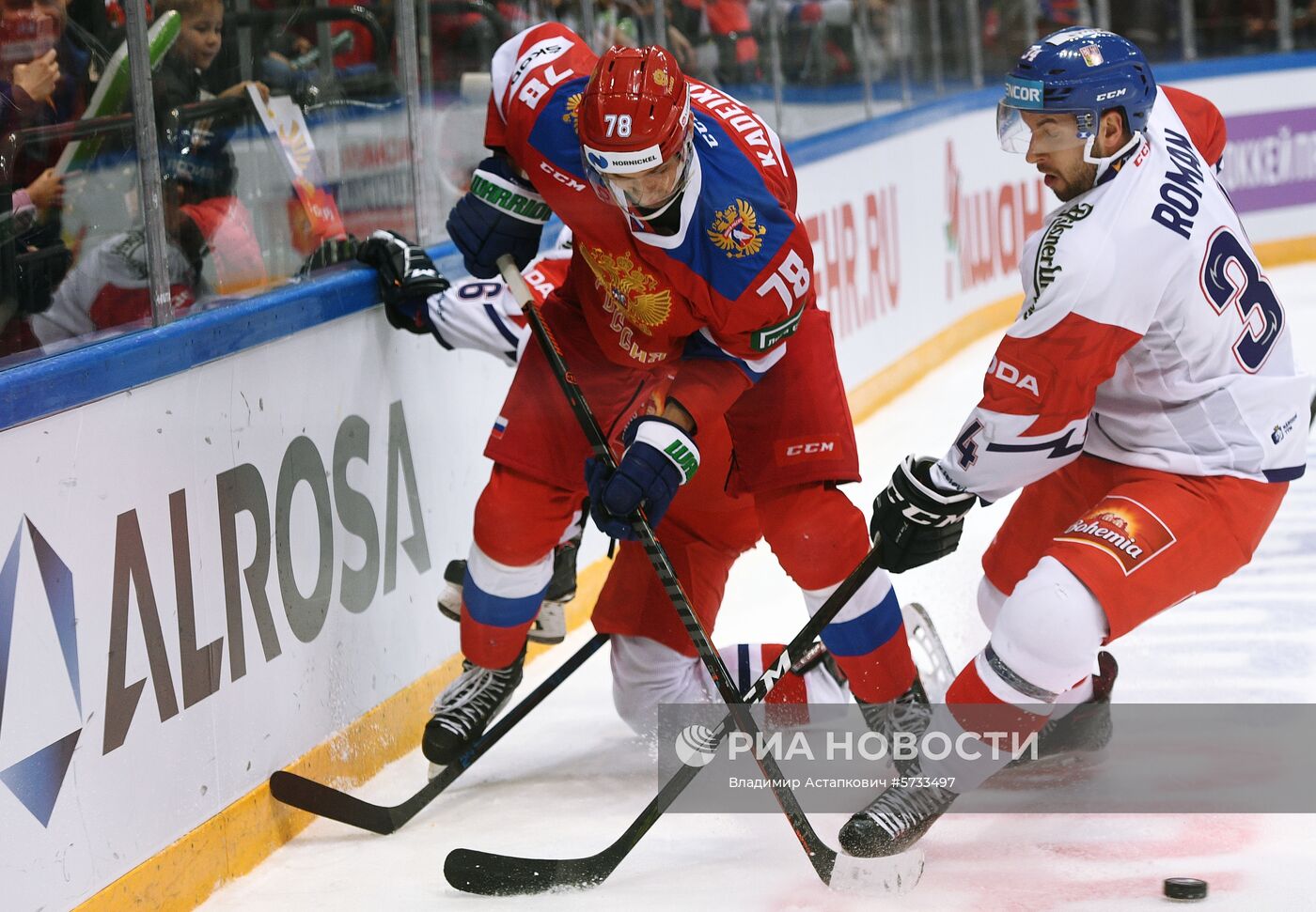 Хоккей. Кубок Первого канала. Матч Россия - Чехия