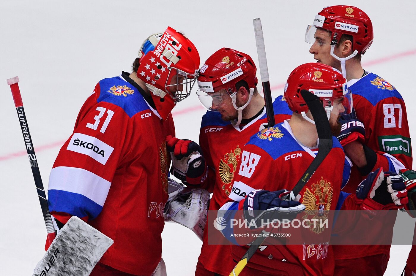 Хоккей. Кубок Первого канала. Матч Россия - Чехия